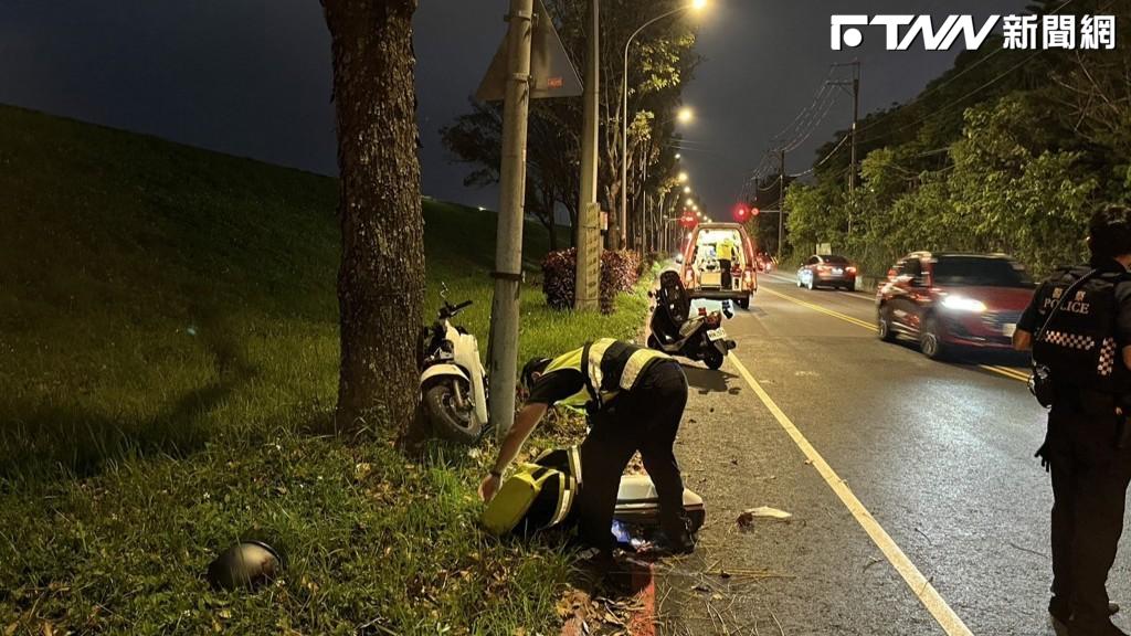 新北板橋驚悚車禍　22歲男騎士失控撞燈桿慘死
