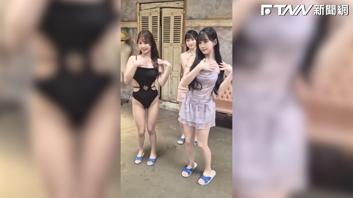 影／邊荷律穿泳裝火辣熱舞　下身反差「踩藍白拖」喊：有點害羞